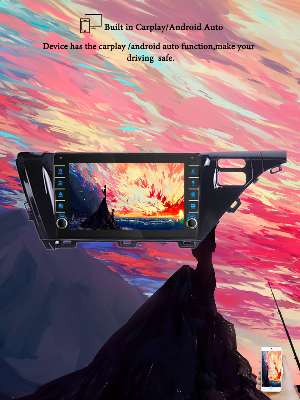 Tablet Danish Mobile & Accessories Faisalabad - 8G+128G Android 14 For Toyota Camry