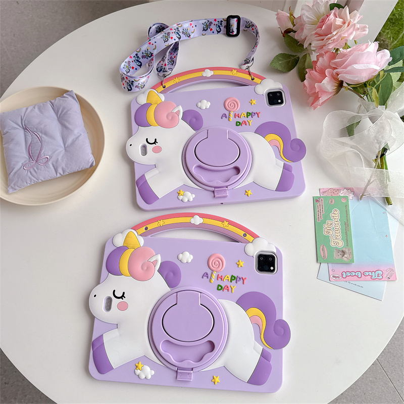 Cartoon Unicorn Kids Stand Tab - đánh giá và giá Tablet A9 Accessories