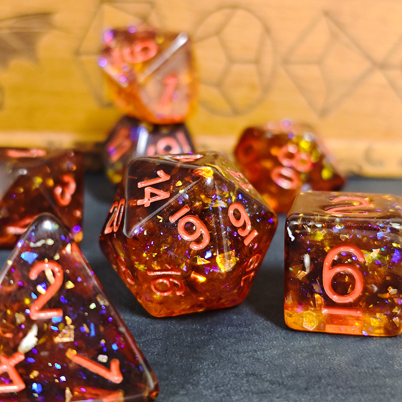 Fire Orange Confetti Resin Pol - đánh giá và giá Tablet Accessories Kit